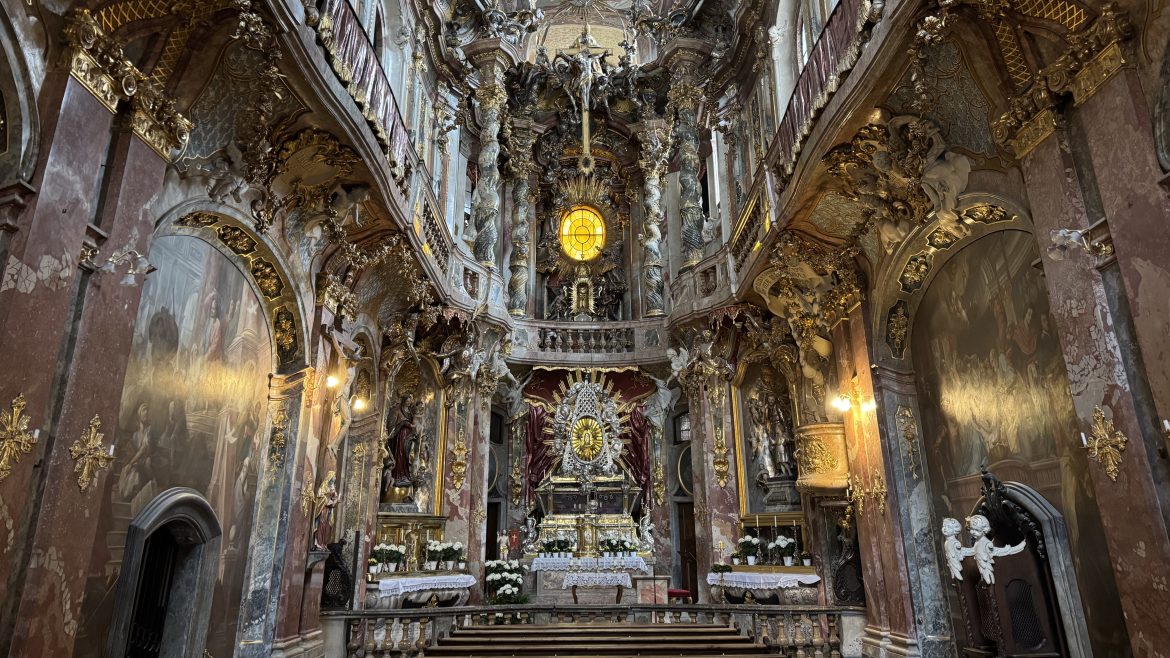 asamkirche-church-munich-bavaria-germany asamkirche church interior altar munich bavaria germany baroque architecture